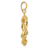 15 mm 14k Yellow Gold coin bezel for 15 mm Coin — alternate view