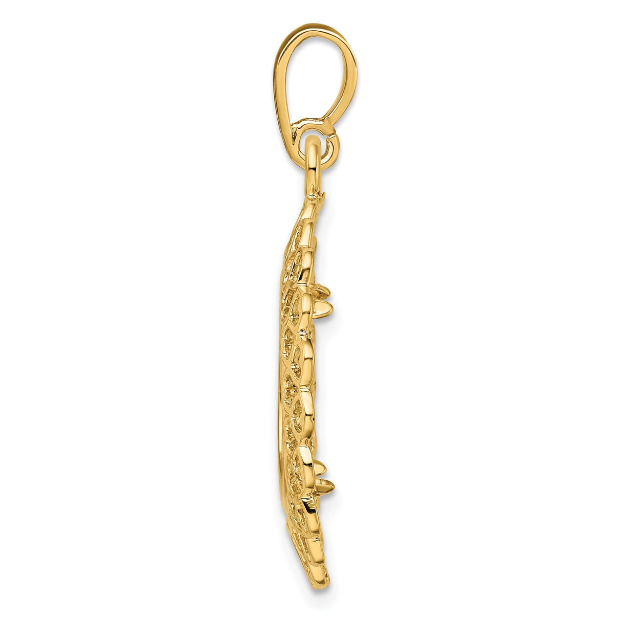 15 mm 14k Yellow Gold coin bezel for 15 mm Coin — alternate view