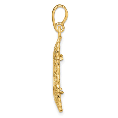 15 mm 14k Yellow Gold coin bezel for 15 mm Coin — alternate view