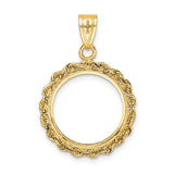 15 mm 14k Yellow Gold coin bezel for 15 mm Coin — additional image