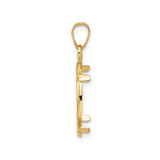 15 mm 14k Yellow Gold coin bezel for 15 mm Coin — alternate view