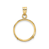 15 mm 14k Yellow Gold coin bezel for 15 mm Coin — additional image