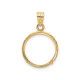 15 mm 14k Yellow Gold coin bezel for 15 mm Coin — additional image