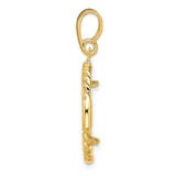 15 mm 14k Yellow Gold coin bezel for 15 mm Coin — alternate view