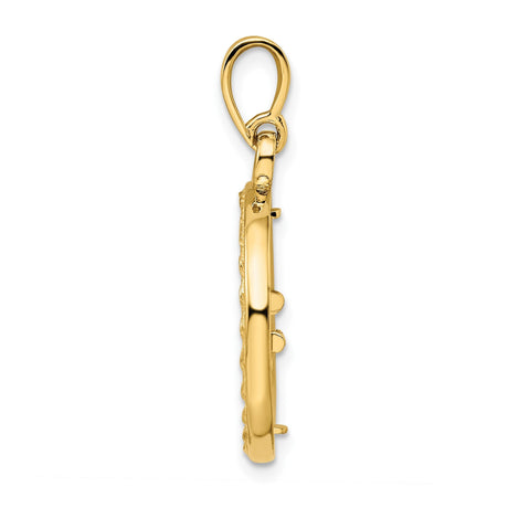 15 mm 14k Yellow Gold coin bezel for 15 mm Coin — alternate view