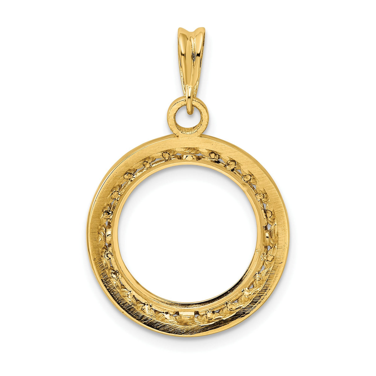 15 mm 14k Yellow Gold coin bezel for 15 mm Coin — additional image