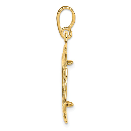 15 mm 14k Yellow Gold coin bezel for 15 mm Coin — alternate view