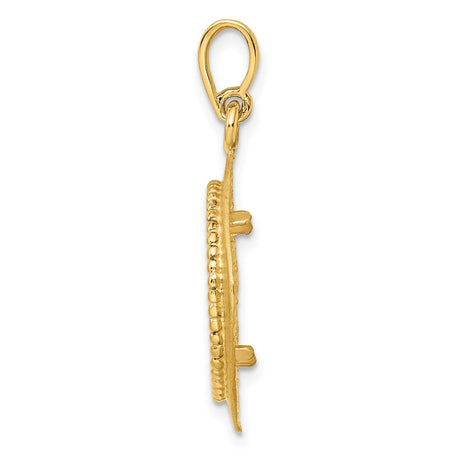 15 mm 14k Yellow Gold coin bezel for 15 mm Coin — alternate view
