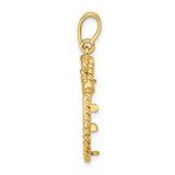15 mm 14k Yellow Gold coin bezel for 15 mm Coin — alternate view