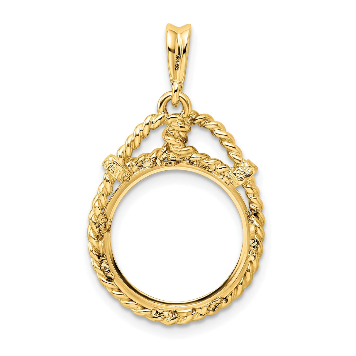 15 mm 14k Yellow Gold coin bezel for 15 mm Coin — additional image
