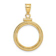 15 mm 14k Yellow Gold coin bezel for 15 mm Coin