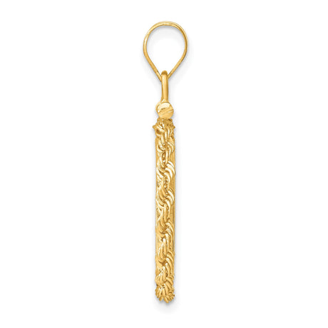 15 mm 14k Yellow Gold coin bezel for 15 mm Coin — alternate view