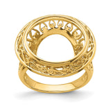 15 mm 14k Yellow Gold coin bezel for 15 mm Coin — additional image