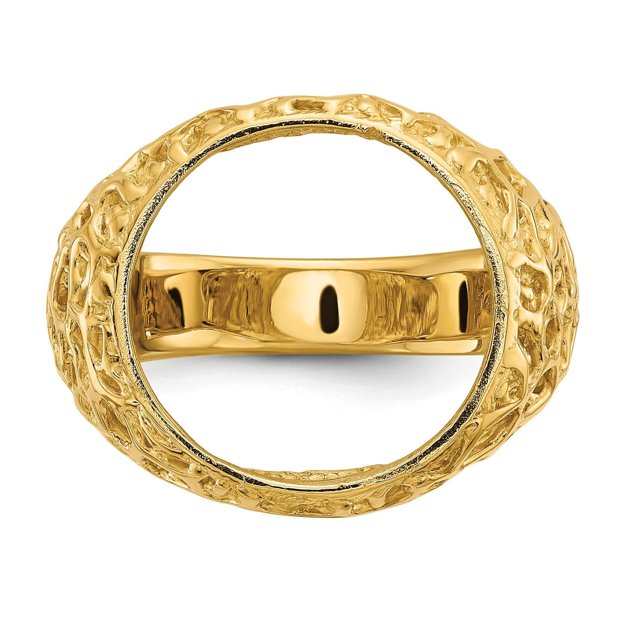 15 mm 14k Yellow Gold coin bezel for 15 mm Coin — additional image
