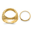 15 mm 14k Yellow Gold coin bezel for 15 mm Coin