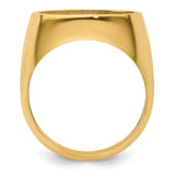 15 mm 14k Yellow Gold coin bezel for 15 mm Coin — alternate view
