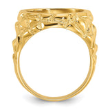 15 mm 14k Yellow Gold coin bezel for 15 mm Coin — alternate view