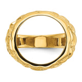 15 mm 14k Yellow Gold coin bezel for 15 mm Coin — additional image