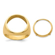 15 mm 14k Yellow Gold coin bezel for 15 mm Coin
