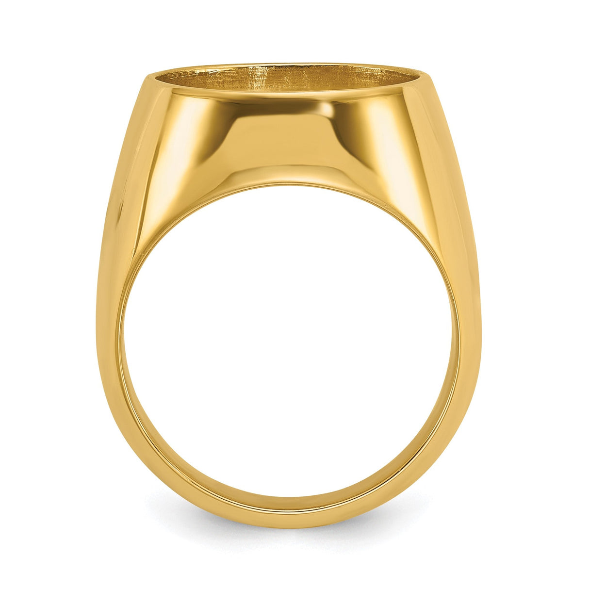15 mm 14k Yellow Gold coin bezel for 15 mm Coin — alternate view