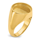 15 mm 14k Yellow Gold coin bezel for 15 mm Coin — additional image