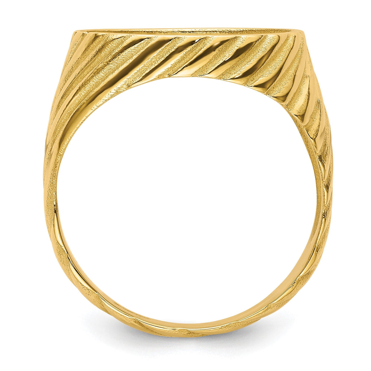 15 mm 14k Yellow Gold coin bezel for 15 mm Coin — alternate view