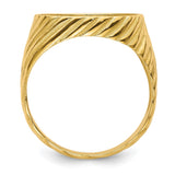 15 mm 14k Yellow Gold coin bezel for 15 mm Coin — alternate view