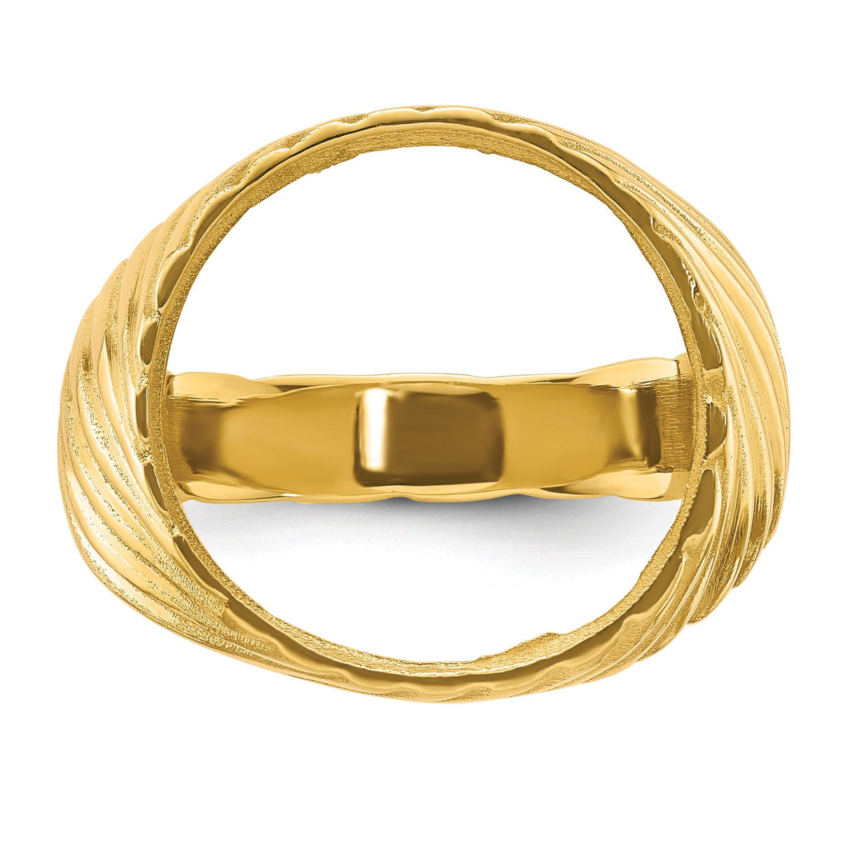 15 mm 14k Yellow Gold coin bezel for 15 mm Coin — additional image