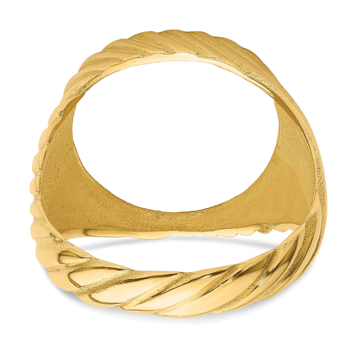 15 mm 14k Yellow Gold coin bezel for 15 mm Coin — additional image