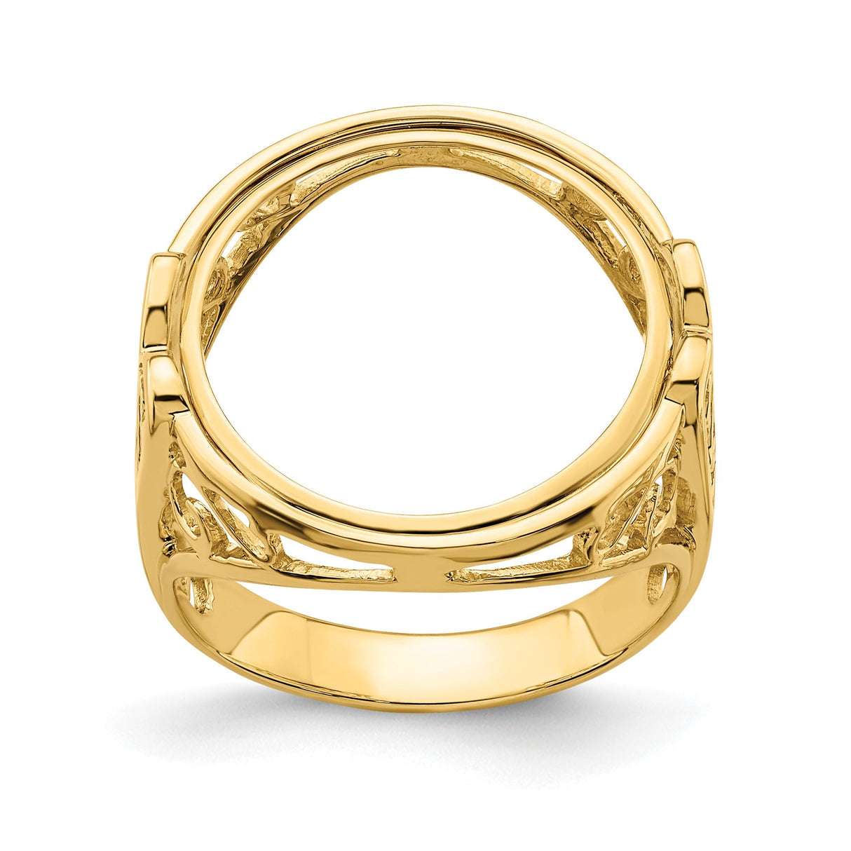 15 mm 14k Yellow Gold coin bezel for 15 mm Coin — additional image