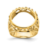 15 mm 14k Yellow Gold coin bezel for 15 mm Coin — additional image