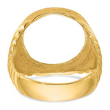 15 mm 14k Yellow Gold coin bezel for 15 mm Coin — additional image