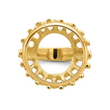 15 mm 14k Yellow Gold coin bezel for 15 mm Coin — additional image