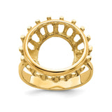 15 mm 14k Yellow Gold coin bezel for 15 mm Coin — additional image