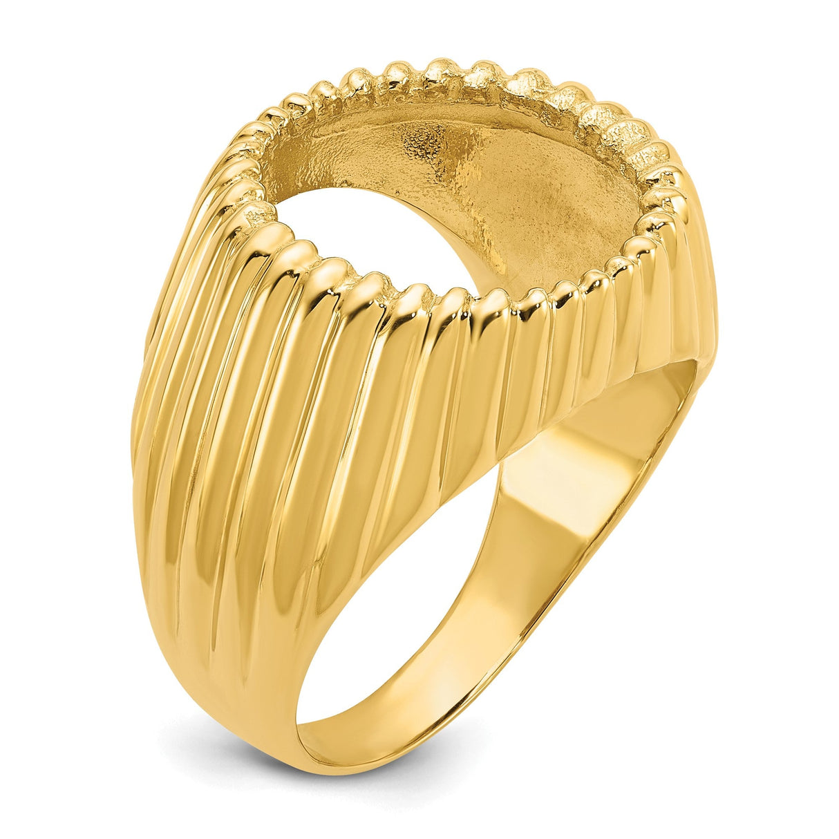 15 mm 14k Yellow Gold coin bezel for 15 mm Coin — additional image