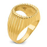 15 mm 14k Yellow Gold coin bezel for 15 mm Coin — additional image