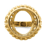 15 mm 14k Yellow Gold coin bezel for 15 mm Coin — additional image