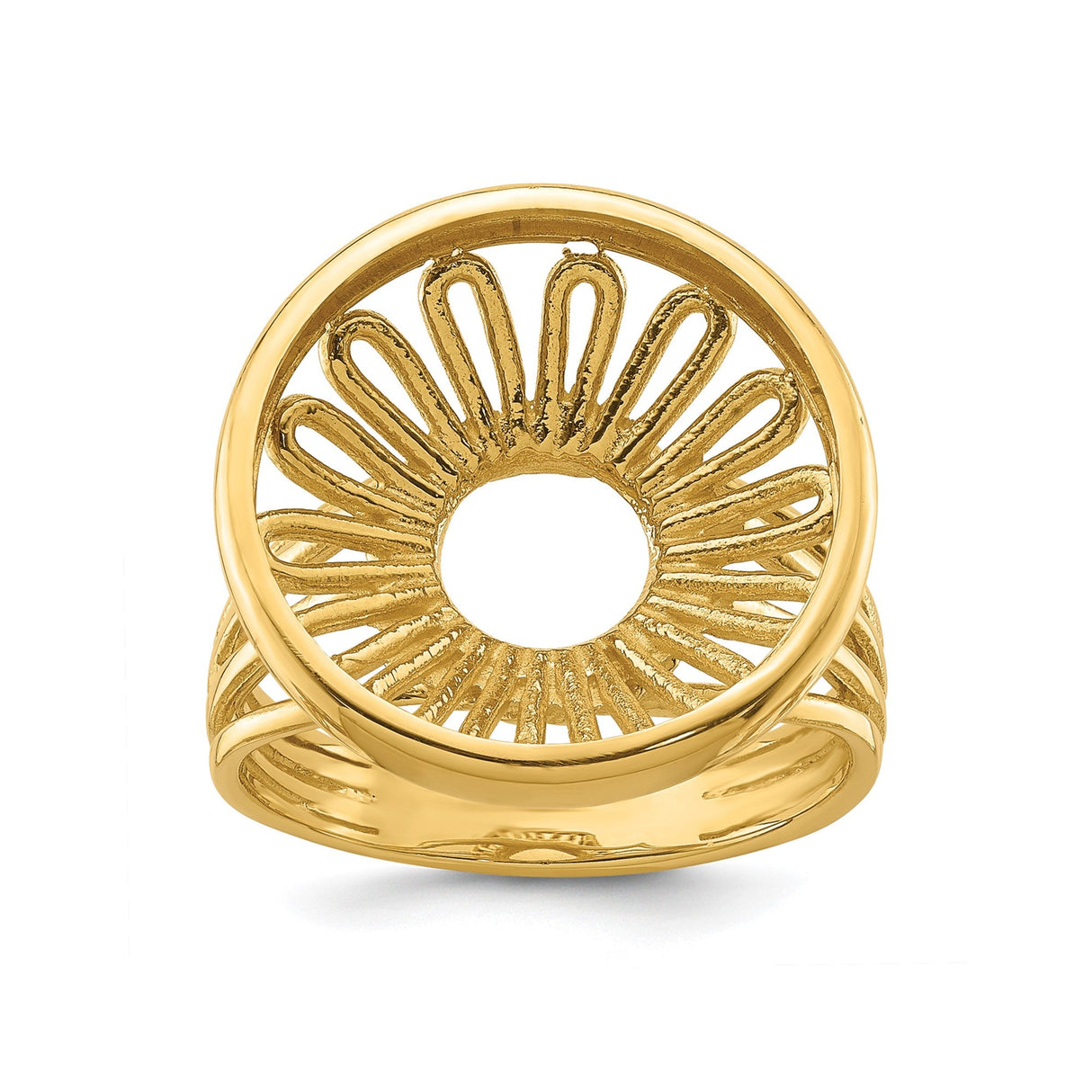 15 mm 14k Yellow Gold coin bezel for 15 mm Coin — additional image