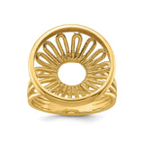 15 mm 14k Yellow Gold coin bezel for 15 mm Coin — additional image