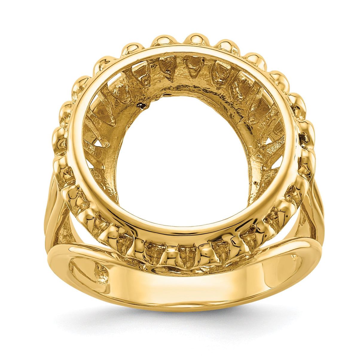 15 mm 14k Yellow Gold coin bezel for 15 mm Coin — additional image