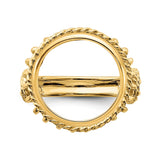 15 mm 14k Yellow Gold coin bezel for 15 mm Coin — additional image