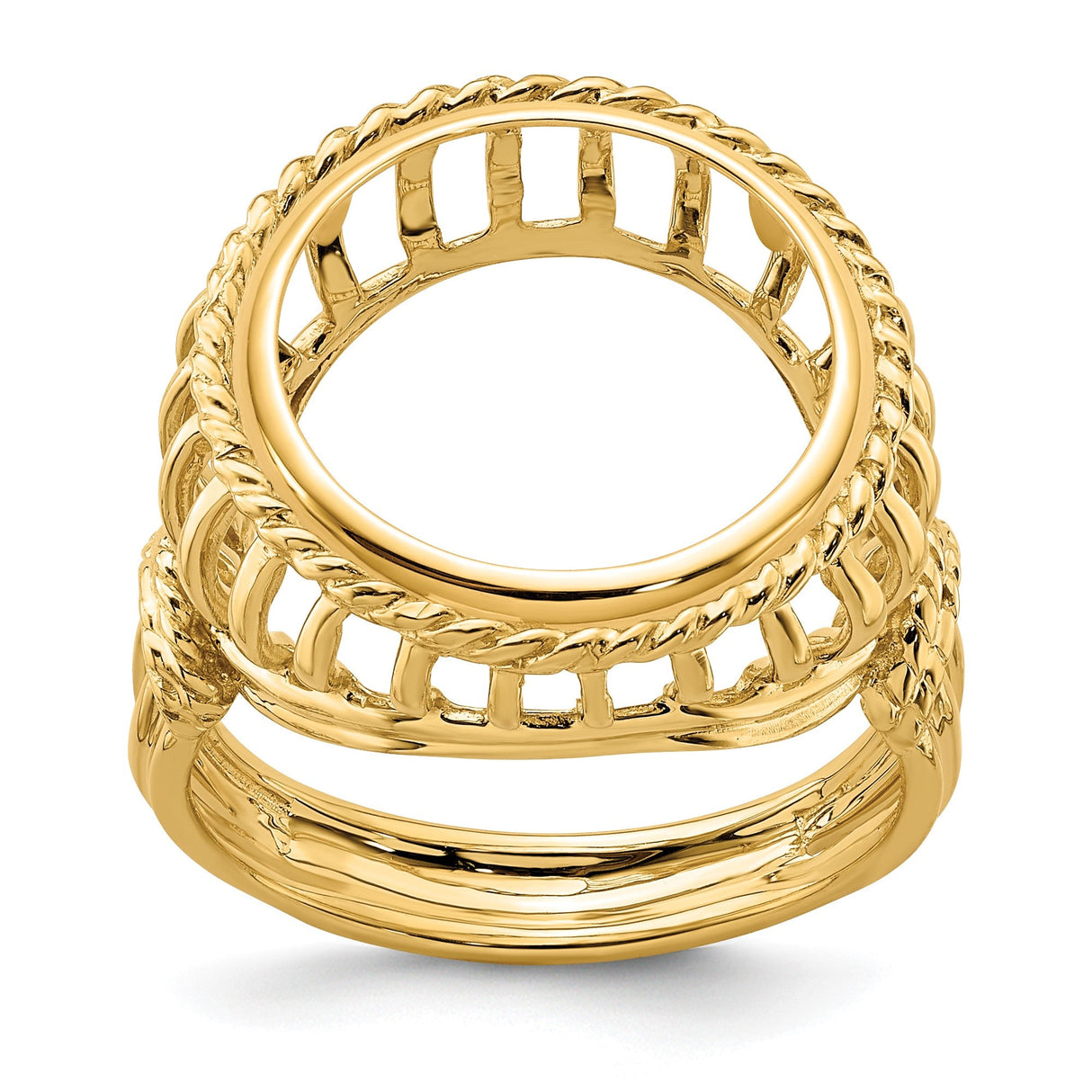 15 mm 14k Yellow Gold coin bezel for 15 mm Coin — additional image