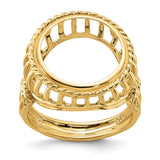 15 mm 14k Yellow Gold coin bezel for 15 mm Coin — additional image
