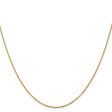 14K Yellow Gold 1.1 mm Polished Chain Necklace
