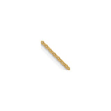 14K Yellow Gold 1.1 mm Polished Chain Necklace detail view