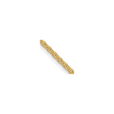 14K Yellow Gold 1.7 mm Polished Chain Necklace detail view