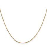 14K Yellow Gold 0.9 mm Polished Chain Necklace