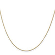 14K Yellow Gold 0.7 mm Box Chain Necklace, Polished