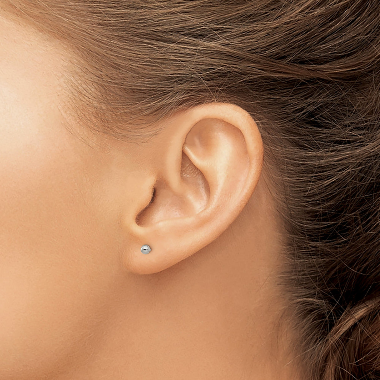 Titanium Ball Stud Earrings, Hypoallergenic Lightweight Minimalist Design for Sensitive Ears