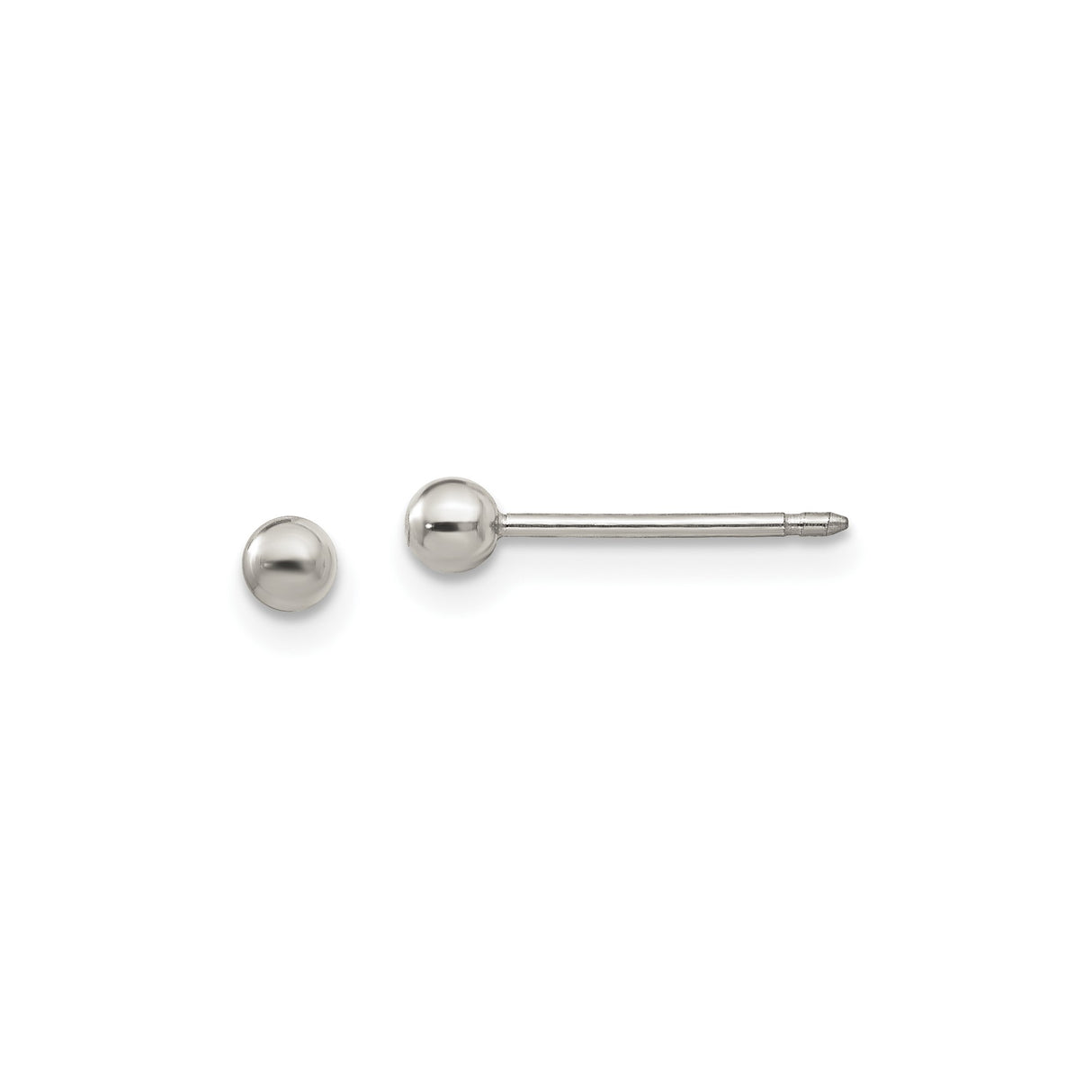 Titanium Ball Stud Earrings, Hypoallergenic Lightweight Minimalist Design for Sensitive Ears